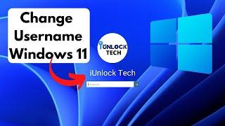 How To Change User Name of Account in Windows 11  Change Sign-in Account Name on Windows 11