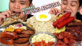 INDOOR COOKING  FILIPINO ALMUSAL REMAKE  Filipino Food Mukbang  Mukbang Philippines