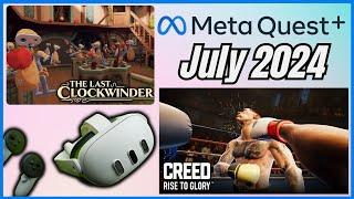 July 2024 New Meta Quest Plus Subscription New Games