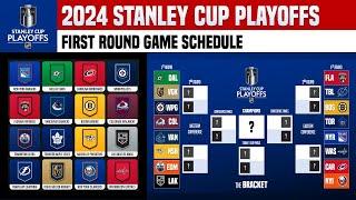  2024 STANLEY CUP PLAYOFFS First Round Games Schedule  NHL 2023-2024