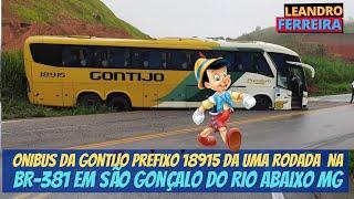 video Ônibus da viação gontijo roda na BR-381 São Gonçalo do Rio Abaixo MG .