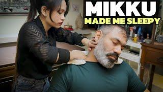 Asmr head massage by Mikku Barber Really made me sleepy and re energised my tired day Relax