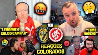 REAÇÕES dos COLORADOS FURIOSOS com a DERROTA -ROSARIO CENTRAL 1X0 INTERNACIONAL REACT SULAMERICANA