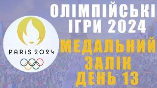 Олімпіада 2024. 13 день. Медальний залік. Ще дві медалі для України