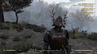 Fallout 76 - Random encounter with a scavenger and her robot turns into unintended mischief