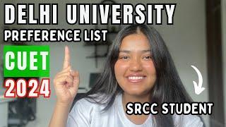 Delhi University PREFERENCE LIST  CUET 2024  SRCC Student  Ananya Gupta