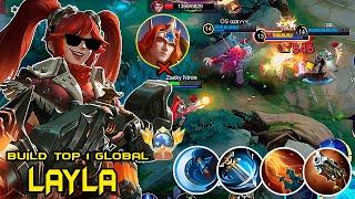 TOP GLOBAL LAYLANO TANK CAN WITHSTAND THIS BUILD - BUILD TOP 1 GLOBAL LAYLA  MLBB