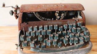 Restoration of an Old Rusty Typewriter Remington