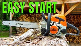 How Do You Use the Easy Start On a Chainsaw  You May Not Know This