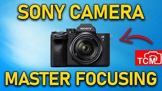 SONY CAMERA FOCUS SETTINGS FOCUS TRACKING & FOCUS AREA HOW TO  TUTORIAL