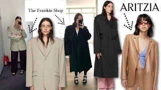 THE FRANKIE SHOP GELSO BLAZER AND EUGENE TRENCH COAT REVIEW ARITZIA MEMORIES BLAZER