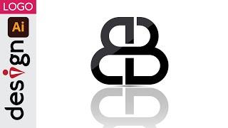 BB Logo in Illustrator  Adobe illustrator Tutorial