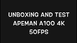 ActionCam Apeman TRAWO 50fps 4k  Unboxing And Test