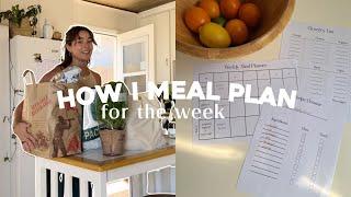 how I meal plan for the week  grocery haul easy meal ideas