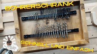 Bohrerschrank - Günstig und einfach. AUfbewahrung für Bohrer und Fräser