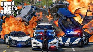 GTA 5  FRANKLIN - THE NEW POLICE OFFICER IN LOS SANTOS  WEB SERIES മലയാളം #482