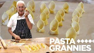 84yr old Luigi shares his vegan pasta with caponata   Pasta Grannies