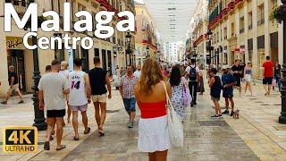 Walking Tour of Malaga Historic Center - Street Walking in Spain in June 2024