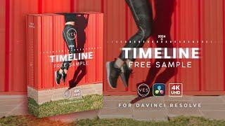 Free Timeline Pack Title for Davinci Resolve