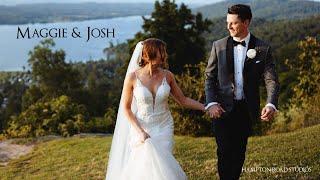 Hockey Brought Them Together  Lake Wedding Video  Maggie & Josh