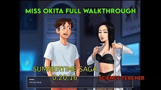 Miss Okita Full Walkthrough  Summertime Saga 0.20.16  Miss Okita Complete Storyline