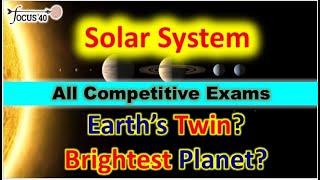 Solar System Facts  Brightest Planet  Static GK  Competitive Exams  GK Tricks  SSC  RRB