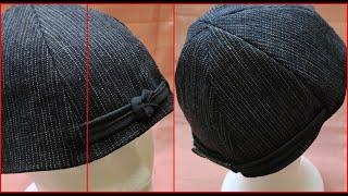 木棉花手作坊-帽子氈黏腰帶變化版---瓜皮帽、水手帽版型-3