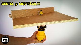 CÓMO Hacer MESA para FRESADORA de MANO  ROUTER TABLE DIY