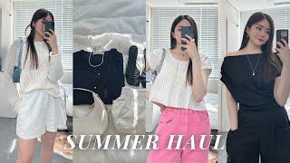 Summer HAUL️ 여름 블라우스 니트 가디건 예쁜 것만 잔뜩 여름 하울 10가지  여름 직장인 룩북 여름 코디 여름 니트