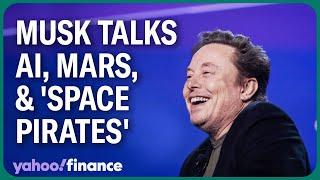 Elon Musk talks AI Mars and space pirates