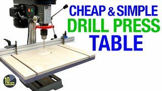 £50  $60 Drill Press Table & Fence Upgrade video 505