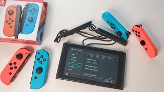 Unboxing Joy-Cons RL neon red  blue for Nintendo Switch