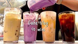 EngA collection of 50 minutes of cafe vlogs that you love the most  cafe vlog  asmr