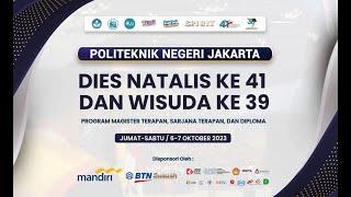 Wisuda Ke-39 dan Dies Natalis Ke-41 PNJ 2023 - Sesi 2