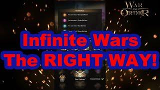 War and Order - Infinite Wars Strategy - Getting over 40k