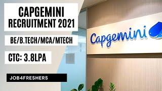 Capgemini Recruitment 2021  Off-Campus Recruitment Drive  BEB.TechMCAMTech  Job4freshers