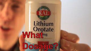 Lithium Orotate Dosage lithium orotate