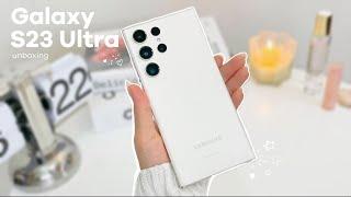 Samsung Galaxy S23 Ultra unboxing aesthetic   asmr +  free samsung accessories ️