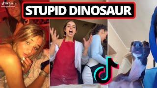 Stupid Fing Dinosaur TikTok Compilation - Excuse me Excuse me