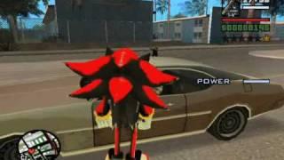 GTA San Andreas-Playing as Shadow the Hedgehog