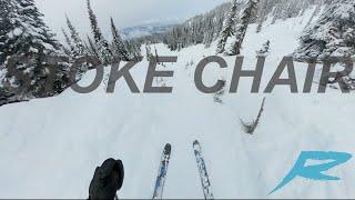 skiing STOKE CHAIR at REVELSTOKE