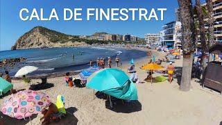 4K - CALA DE FINESTRAT - Spain - Beach - Bar and Restaurants - 4K Ultra HD