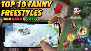 Top 10 FANNY Freestyles From HARD to EASY  TikTok Freestyles   MLBB