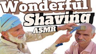 Asmr fast shaving cream with barber is old public part138