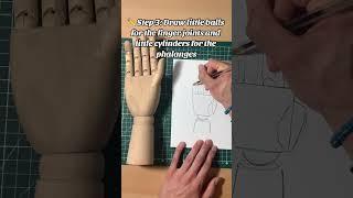 How to draw HAND ? ️ #tutorial #howtodraw #drawingtutorial