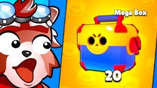 OPENING MARE cu 22 MEGA BOX in BRAWL STARS *107 Gems Skinuri Foarte Rare si Multe Altele*