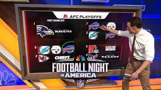 NFL playoff picture Steve Kornacki breaks down AFC NFC playoff brackets  FNIA  NFL on NBC