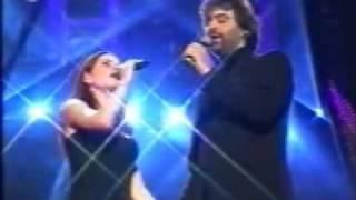 Helena Hellwig e Andrea Bocelli a Die goldene kamera