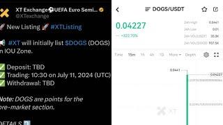 Free $50 Dogs Token For all Telegram users  Dogs token already listed in XT Exchange 0.4$ $ Okx