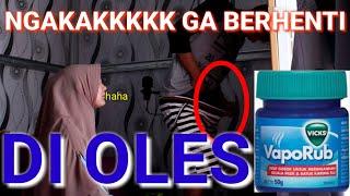 PRANK OLESIN BALSEM KE CD SUAMI  SAMPE DIA KE PANASAN